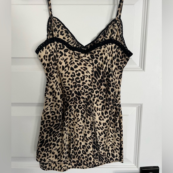 Charlotte Silk Camisole In leopard - Picture 4 of 4
